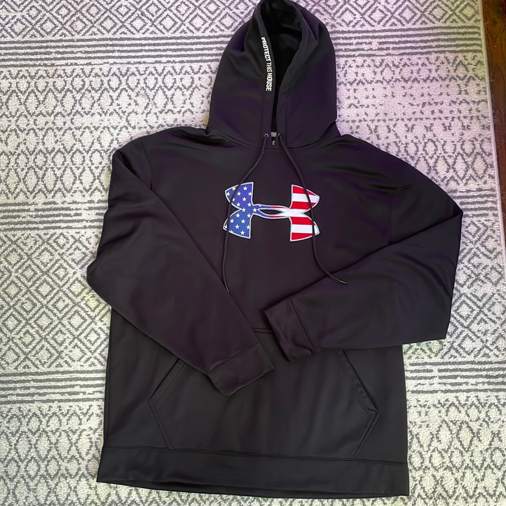 under Armour USA flag embroidered hoodie